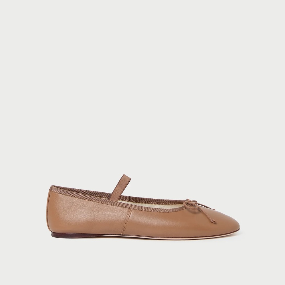 Loeffler Randall // Leonie Brown Leather Ballet Flats - Picture 3 of 10